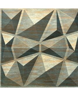 Prettify Decor Diamond 3D PVC Wall Panels - Rustic Wood Color Diamond Design - (19.7 x 19.7 , Covers 8.08 Sq. ft. (Pack of 3)