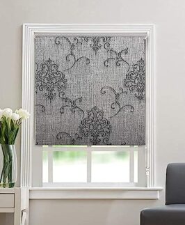 Prettify Decor Blackout Roller Blinds for Windows - Suitable for Bedroom, Kitchen, Sliding Door and French Door, Size - 36"(W) X 44"(H), Grey