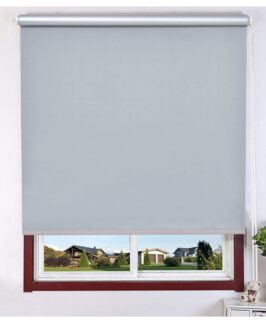 Prettify Decor Blackout Roller Blinds for Windows - Suitable for Bedroom, Kitchen, Sliding Door and French Door, Size - 36"(W) X 44"(H), Grey